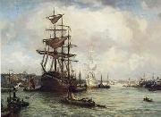 unknow artist Seascape, boats, ships and warships. 78 oil painting reproduction